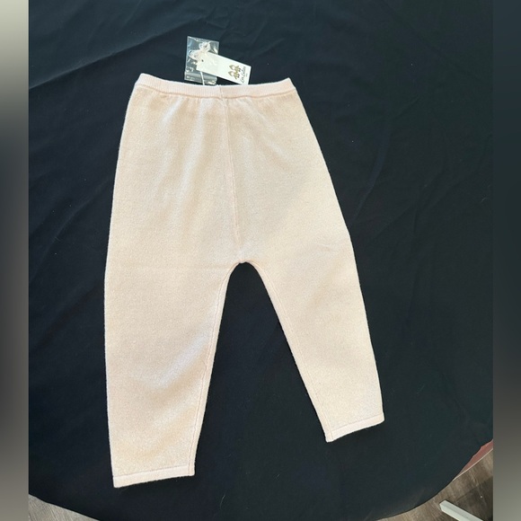 Les lutins 24 month bottoms light pink 100% cashmere - Picture 2 of 3